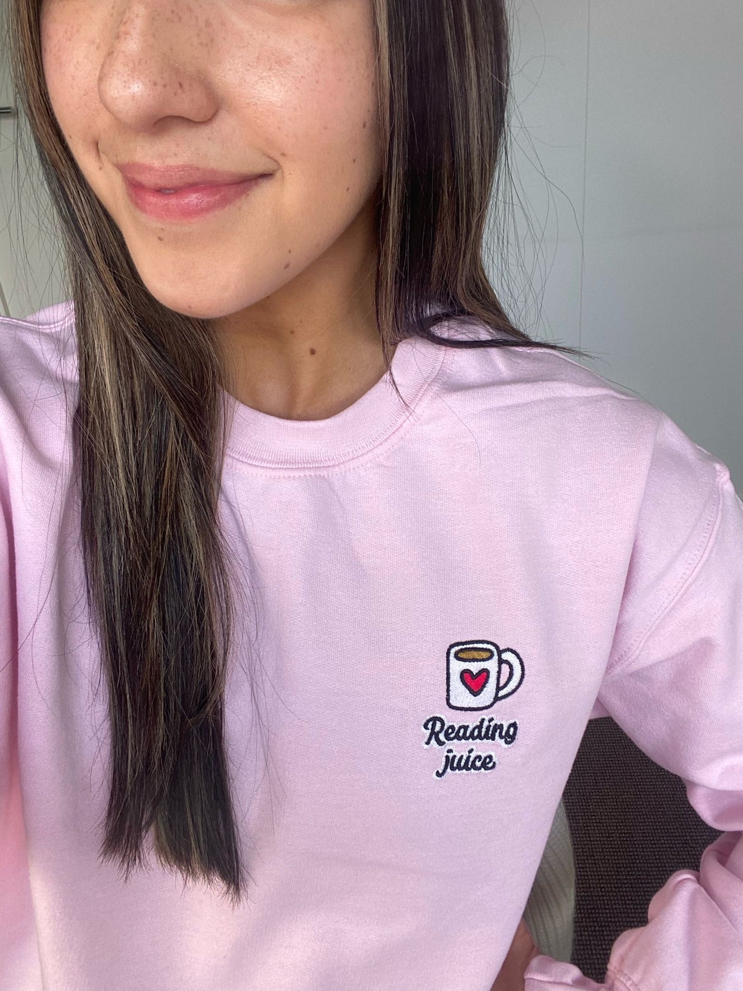 READING JUICE - Embroidered Unisex Sweatshirt
