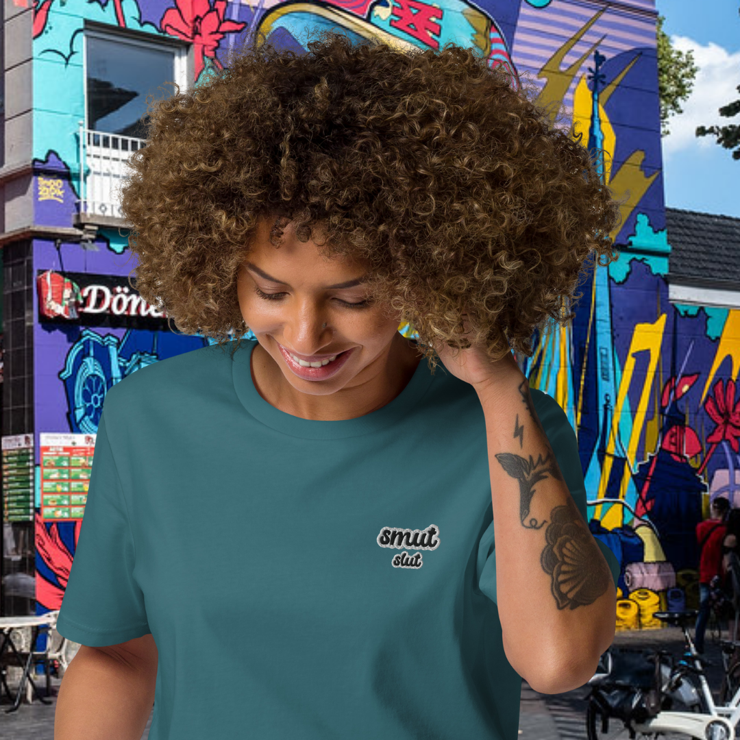 SMUT SLUT - Embroidered Unisex T-Shirt