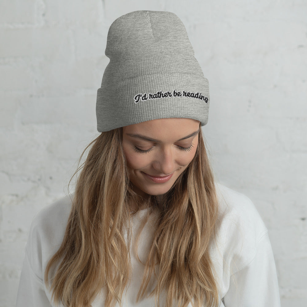 Cuffed Beanie in Heather Grey