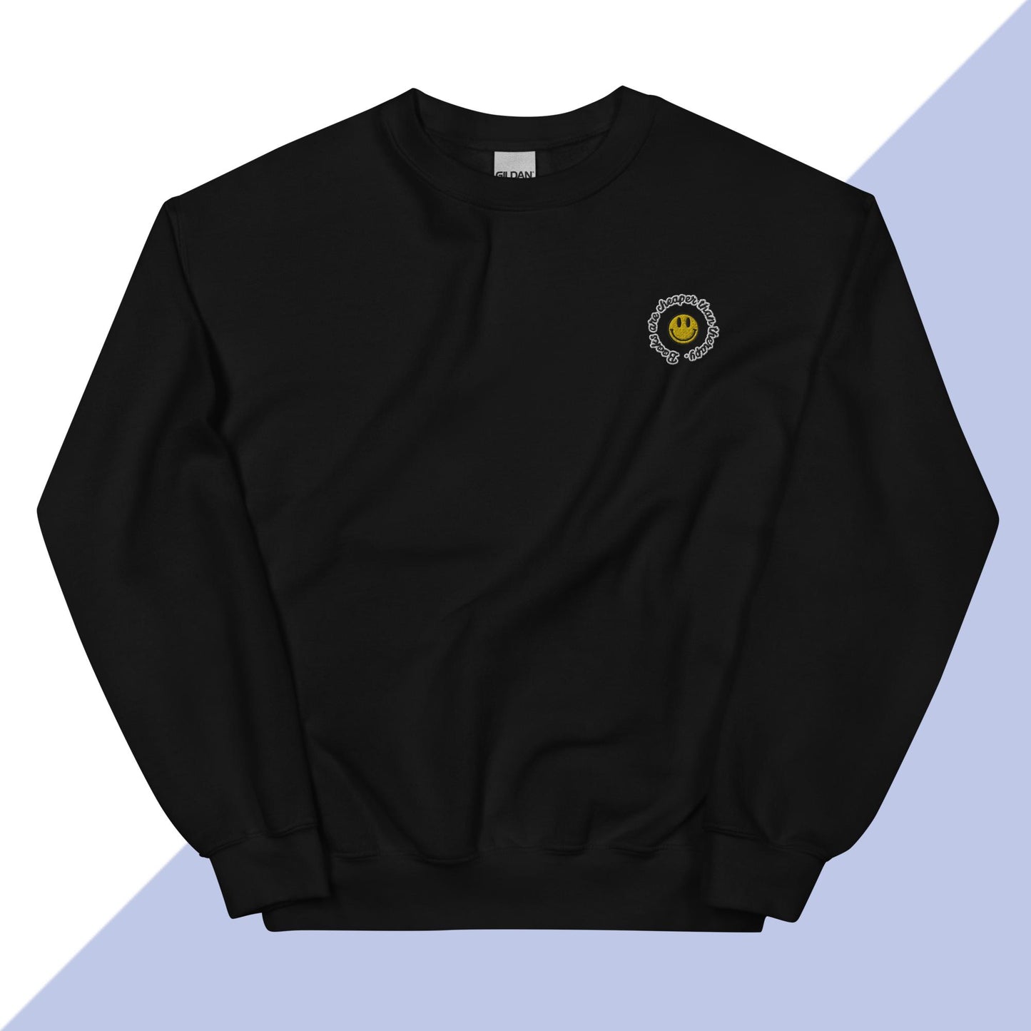 BOOKS ARE CHEAPER THAN THERAPY - Embroidered Unisex Sweatshirt