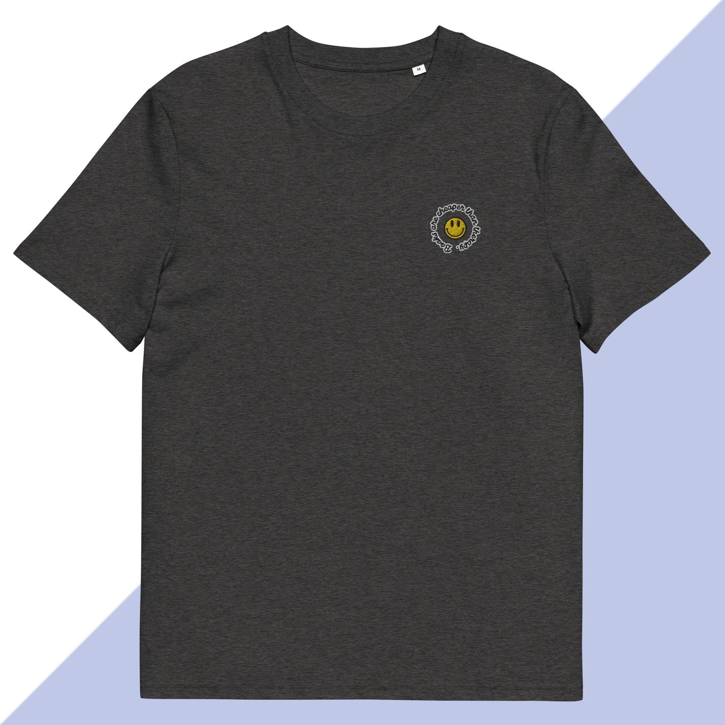 BOOKS ARE CHEAPER THAN THERAPY - Embroidered Unisex T-Shirt