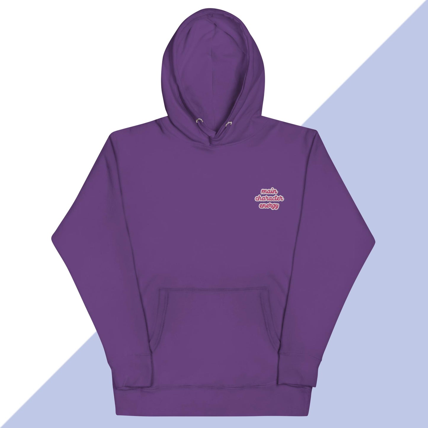 MAIN CHARACTER ENERGY - Embroidered Unisex Hoodie