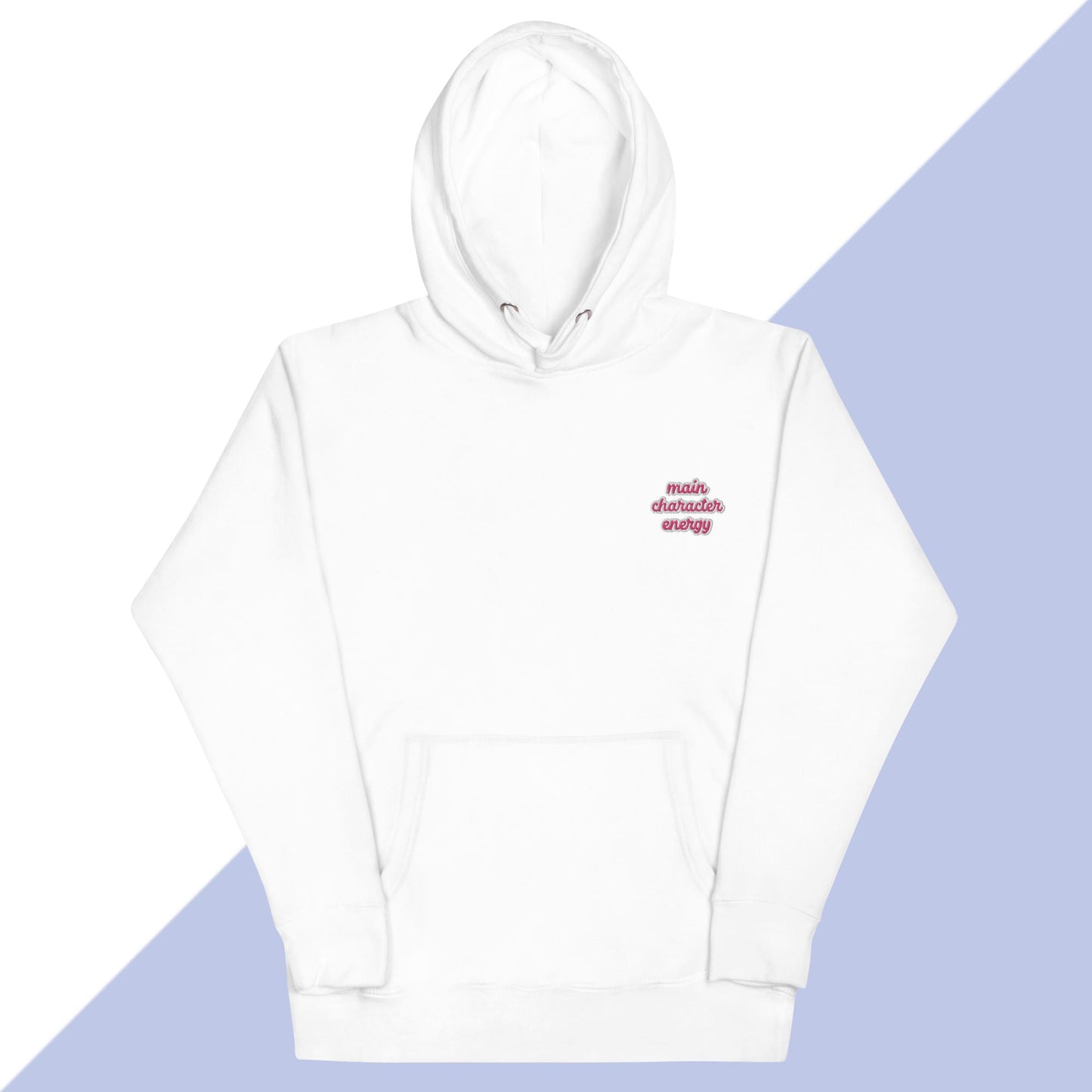 MAIN CHARACTER ENERGY - Embroidered Unisex Hoodie