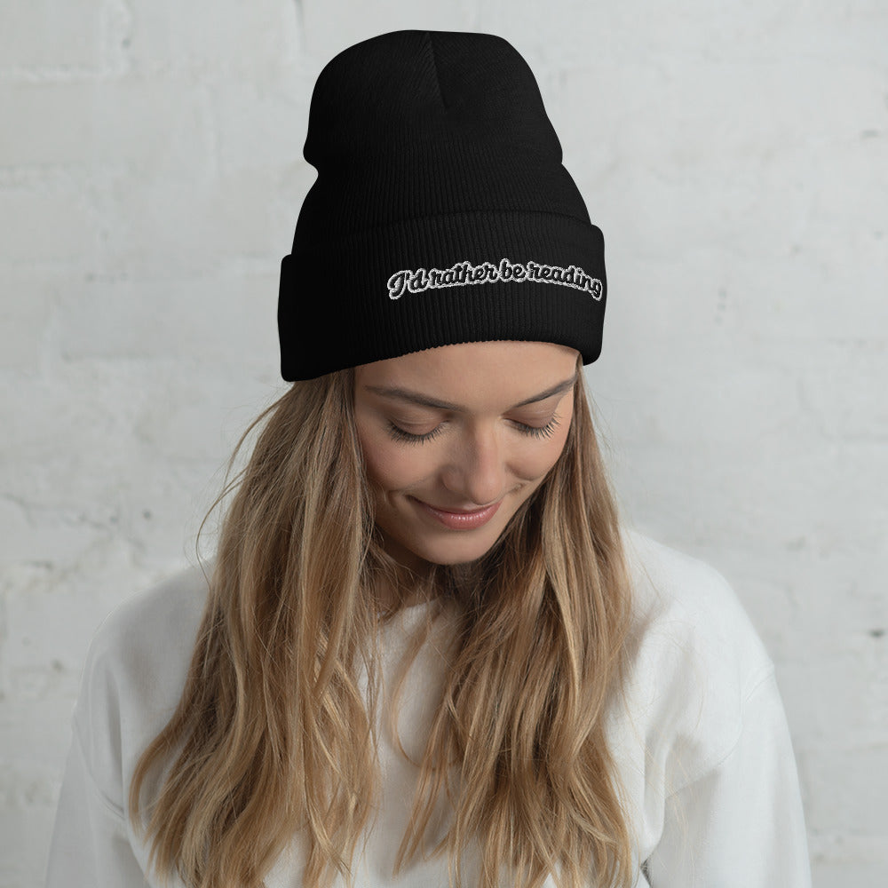 I'D RATHER BE READING - Cuffed Beanie